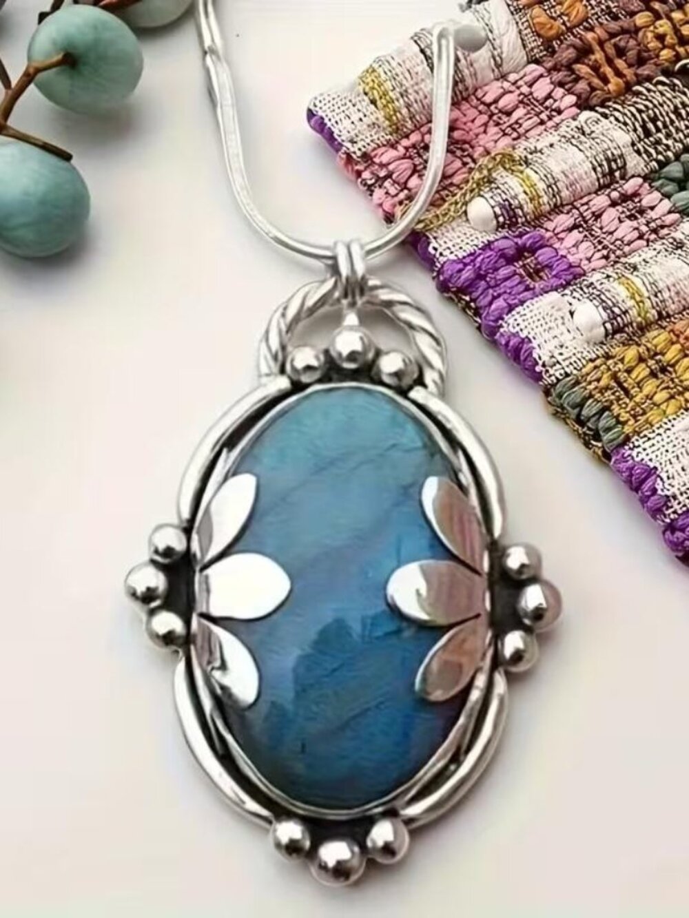 BLUE STONE PENDANT
